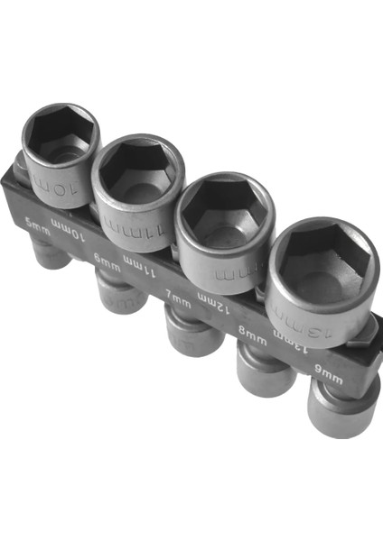 9 Adet/takım Anahtarı 1/4 "metrik Tornavida Altıgen Soket Güç Soket Sonrası 5-13MM Tornavida Rüzgar Sürücü Lokma Anahtar Seti (Yurt Dışından) modelleri