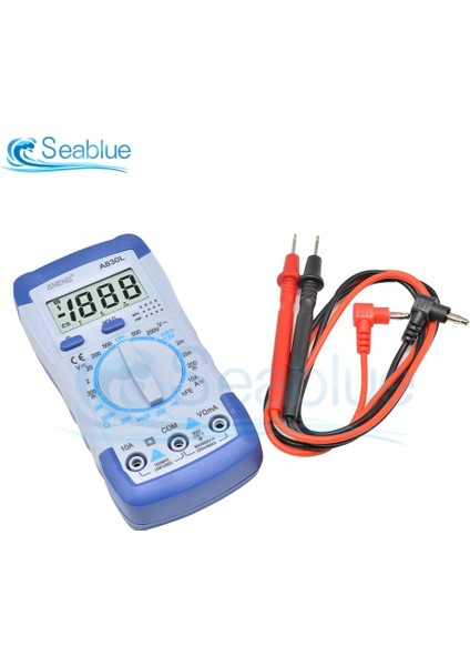 Sarı Gri 1 Adet A830L LCD Dijital Multimetre Ac Dc Gerilim Diyot Frekans Multitester Akım Test Cihazı Buzzer Fonksiyonu ile Aydınlık Ekran (Yurt Dışından)