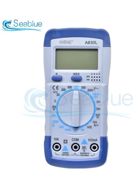 Sarı Gri 1 Adet A830L LCD Dijital Multimetre Ac Dc Gerilim Diyot Frekans Multitester Akım Test Cihazı Buzzer Fonksiyonu ile Aydınlık Ekran (Yurt Dışından)