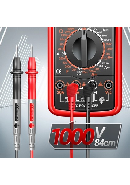 Orange DT9205A Multimetre Dijital Multimetre Ac/dc Transistör Test Cihazı Elektrik Ncv Test Ölçer Profesyonel Analog Otomatik Aralığı Multimetro (Yurt Dışından)