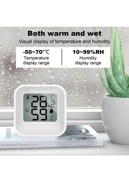 Pembe Mini Kapalı Termometre LCD Dijital Sıcaklık Odası Higrometre Ölçer Sensörü Nem Ölçer Kapalı Termometre Sıcaklık 2023 (Yurt Dışından) modelleri
