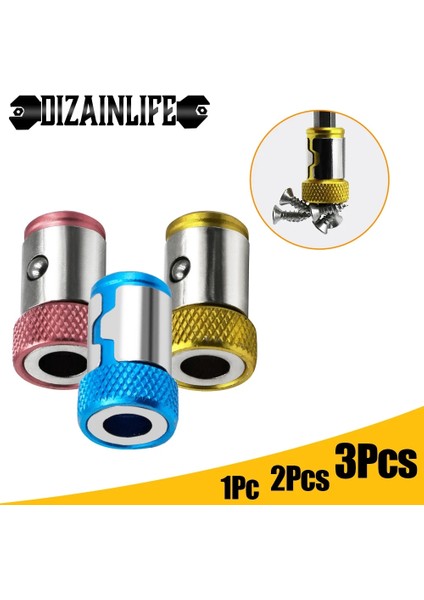 Pembe Set Manyetik Bit Tutucu Alaşımlı Elektrikli Manyetik Halka Tornavida Bit Kafa Tutucu Phillip Bit Için Korozyon Önleyici Güçlü Magnetizer (Yurt Dışından) fiyatları