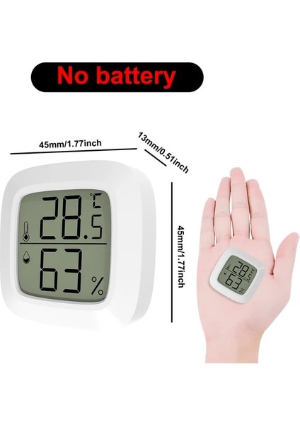 B Tipi Mini LCD Dijital Higrometre Termometre Kapalı Elektronik Sıcaklık Nem Ölçer Sensör Ölçer Hava Istasyonu Higrometro (Yurt Dışından)