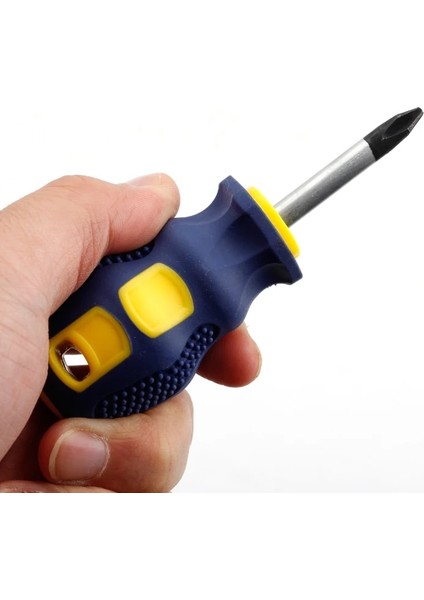 Phillips 1 Adet Mini Tornavida Çok Fonksiyonlu Çapraz Şekilli Tornavida Oluklu Düz Dıy Onarım Araçları Manyetik Kısa Küçük Tornavida (Yurt Dışından)
