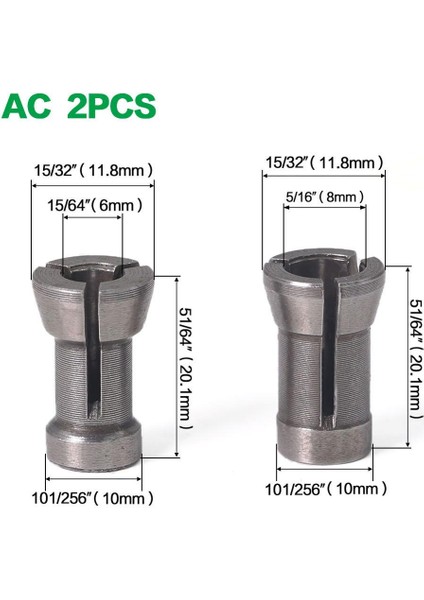 3 Adet 6 8 6.35 1 Takım 1/4 ''6mm 6.35MM 8mm Shank Freze Kesicisi Collet Chuck Gravür Kırpma Freze Kesicisi Ahşap Freze Uçları Ağaç Işleme (Yurt Dışından) fiyatları