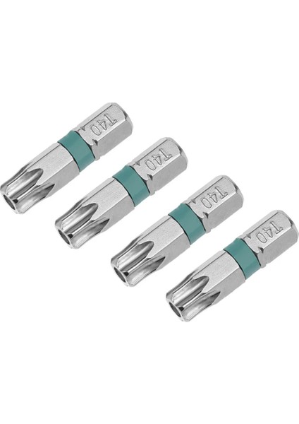 Sarı T9 Uxcell 4 Adet S2 T6/9/10/15/20/25/30/40 Güvenlik Torx Tornavida Uçları, 1/4 "hex Shank 25MM Uzun, Farklı Renkler, Dıy El Aletleri (Yurt Dışından)