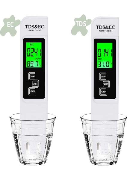 Arkadan Aydınlatmalı 3'ü 1 Arada Tds/sıcaklık/ec Metre Su Kalitesi Test Cihazı Kalem Tds/ec Test Cihazı 0-9990PPM Iletkenlik Dedektörü Su Saflığı Sıcaklık Ölçer (Yurt Dışından) fırsatları