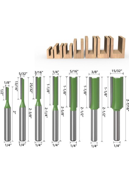 02 1 Adet 1/4 "6.35MM 6mm Shank Freze Kesicisi Ahşap Oyma Saplı Tek, Çift Flüt Düz Bit Freze Kesicisi Tungsten Karbür (Yurt Dışından) fırsatları