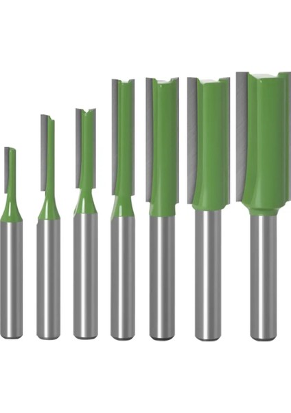 02 1 Adet 1/4 "6.35MM 6mm Shank Freze Kesicisi Ahşap Oyma Saplı Tek, Çift Flüt Düz Bit Freze Kesicisi Tungsten Karbür (Yurt Dışından) indirimleri