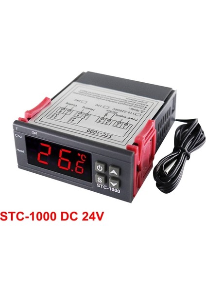 STC-1000 Dc 24V STC-1000 STC-3008 STC-3028 LED Dijital Sıcaklık Kontrol Cihazı Termostat Termoregülatör Inkübatör Röle Higrometre 12V 24V 220V (Yurt Dışından)