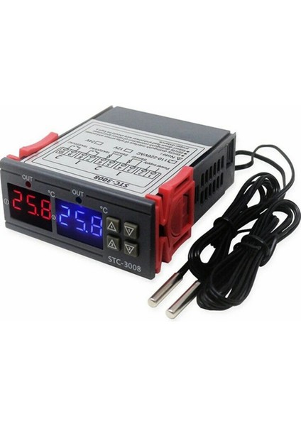 STC-1000 Dc 24V STC-1000 STC-3008 STC-3028 LED Dijital Sıcaklık Kontrol Cihazı Termostat Termoregülatör Inkübatör Röle Higrometre 12V 24V 220V (Yurt Dışından)