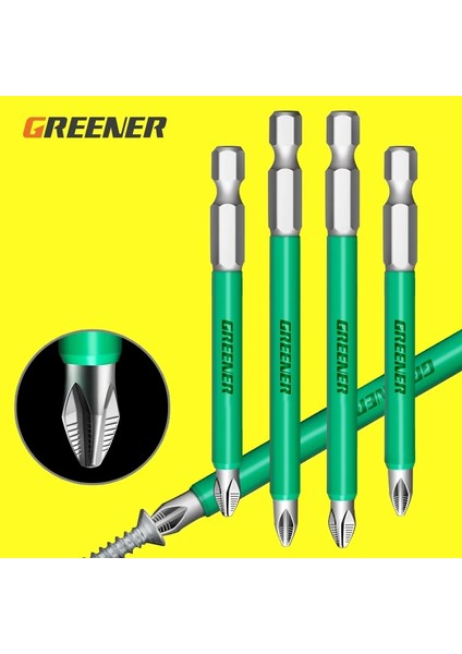 50 65MM 2 Adet Yeşil Vida Elektrikli Tornavida Seti 25 50 65 70 90 150MM Ph2 Kaymaz Manyetik Toplu Kafa Çapraz Yüksek Sertlik El Matkap Ucu (Yurt Dışından) fırsatları