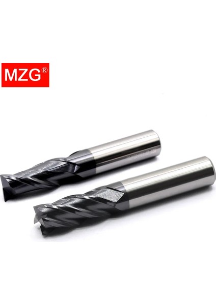 1X4X50L 2F55C Mzg Hrc 45 55 65 2 Kenar 4 Flüt Kare Freze Kesicisi Titanyum Işleme Cnc Sert Alaşım Karbür Aracı Tungsten Çelik Parmak Freze (Yurt Dışından)
