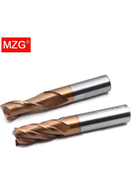 1X4X50L 2F55C Mzg Hrc 45 55 65 2 Kenar 4 Flüt Kare Freze Kesicisi Titanyum Işleme Cnc Sert Alaşım Karbür Aracı Tungsten Çelik Parmak Freze (Yurt Dışından)