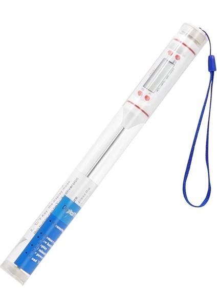 Beyaz Mutfak Dijital Barbekü Gıda Termometresi Et Kek Şeker Kızartma Izgara Yemek Ev Pişirme Termometre Ölçer Fırın Termometre Aracı (Yurt Dışından)