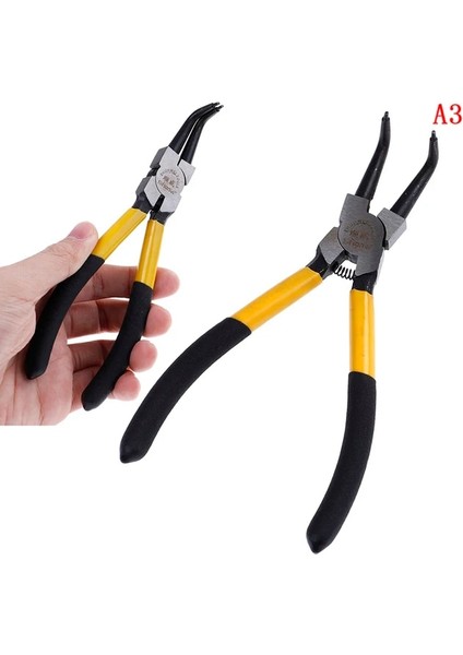 1pc-A3 1 Adet 1 M/7 "geçme Halkaları Çektirme Yapış Halka Pense Seti Kavisli Düz Uç Segman Kombinasyonu Tutma Klipsi Mekanik Aletler (Yurt Dışından)