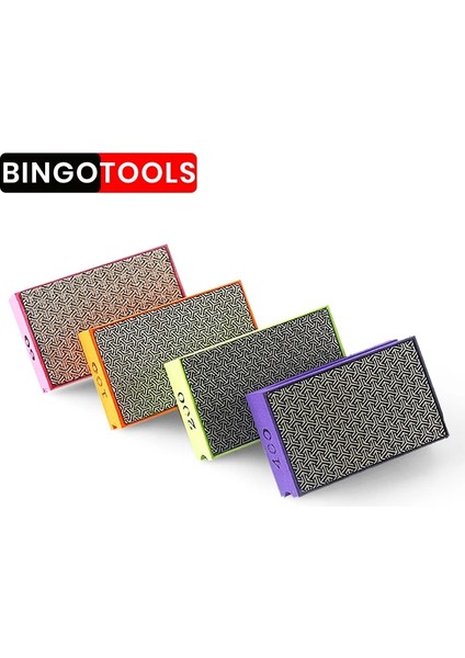 ELECTROPLATEDMESH200 95X55X30MM Bingotools Elektroliz Elmas El Parlatma Pedleri Fayans Cam Silgi Taşlama Bloğu Sinterlenmiş Taş Seramik Parlatıcı Işi (Yurt Dışından) fiyatları