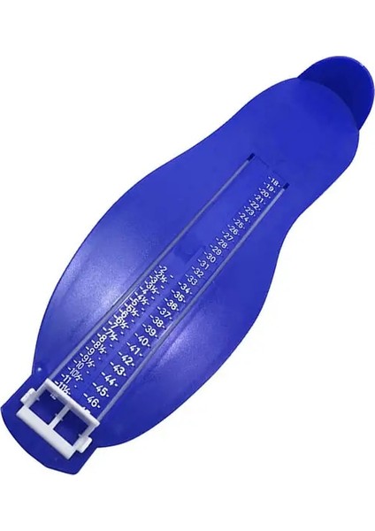 Mavi 1 Adet Ayak Ölçüsü Aracı Ölçer Yetişkin Ayakkabı Yardımcı Boyutu Ölçüm Cetveli Araçları Yetişkin Ayakkabı Bağlantı Parçaları 18-47 Metre (Yurt Dışından)