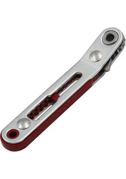 Viraj Mini Cırcır Anahtarı Tornavida 1/4 Inç Sürücü Soket Altıgen Tornavida Bit Çift Sürücü Kafa Cırcır Anahtarı Aracı Iki Kafalı (Yurt Dışından)