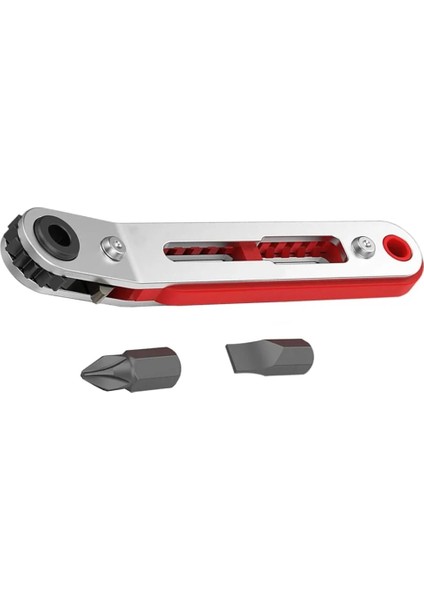 Viraj Mini Cırcır Anahtarı Tornavida 1/4 Inç Sürücü Soket Altıgen Tornavida Bit Çift Sürücü Kafa Cırcır Anahtarı Aracı Iki Kafalı (Yurt Dışından) modelleri