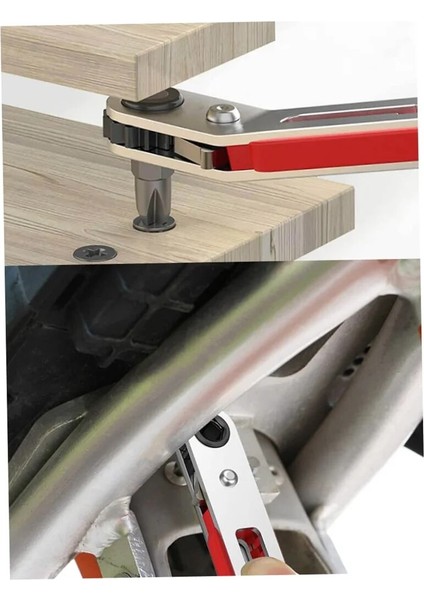 Viraj Mini Cırcır Anahtarı Tornavida 1/4 Inç Sürücü Soket Altıgen Tornavida Bit Çift Sürücü Kafa Cırcır Anahtarı Aracı Iki Kafalı (Yurt Dışından) fırsatları