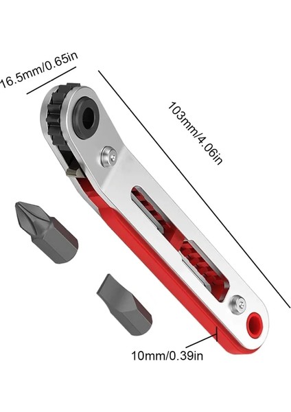 Viraj Mini Cırcır Anahtarı Tornavida 1/4 Inç Sürücü Soket Altıgen Tornavida Bit Çift Sürücü Kafa Cırcır Anahtarı Aracı Iki Kafalı (Yurt Dışından) indirimleri