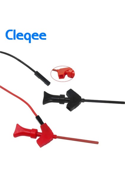 Aksesuarlar Kırmızı Cleqee P1511B 2mm Dişi Fiş - Dahili Yaylı Test Kancası Probu Awg Test Ucu Kiti Dijital Multimetre Probunu Bağlayabilir (Yurt Dışından) fırsatları