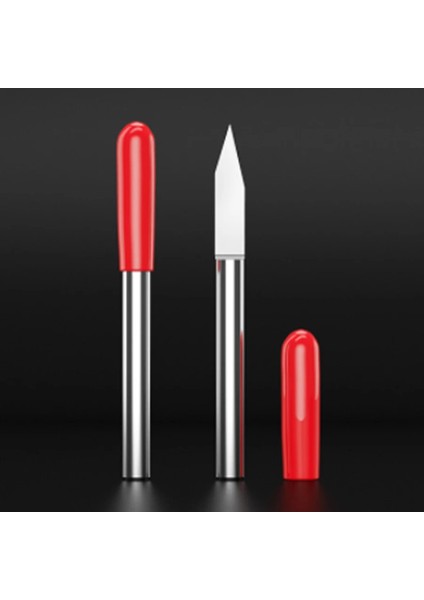 3.175MM x 0.2 20 Derece 1 Adet Gravür Tungsten Karbür V Yönlendirici Cnc Düz Tabanlı Oyma Gravür Uçları 3.175MM 0.1/0.2/0.3/0.4/0.5mm Alu Metal Carve (Yurt Dışından)
