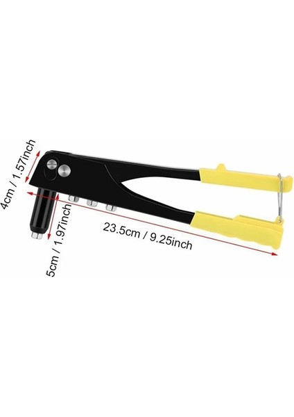 Manuel El Perçin Somunu Tabancası Seti ile 2.4mm 3.2mm 4.0mm 4.8mm El Aletleri Perçin Çivileri Tüm Çelik Sağlam Yapı Enstrüman (Yurt Dışından) fırsatları