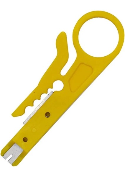 Sarı Pelacables Pequeño Pelacables Herramienta Pelacables Basit Çok Işlevli Pequeño Cuchillo Amarillo (Yurt Dışından)