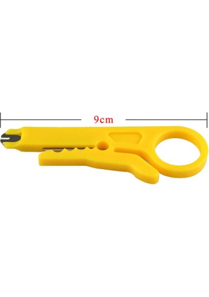 Sarı Pelacables Pequeño Pelacables Herramienta Pelacables Basit Çok Işlevli Pequeño Cuchillo Amarillo (Yurt Dışından)