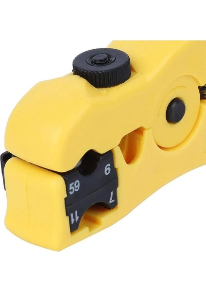 Siyah Çok Fonksiyonlu Elektrikli Sıyırma Bıçağı Pense Araçları Koaksiyel Kablo Tel Pense Kesici Çizgili Utp/stp RG59 Rg6 Rg7 RG11 (Yurt Dışından) indirimleri