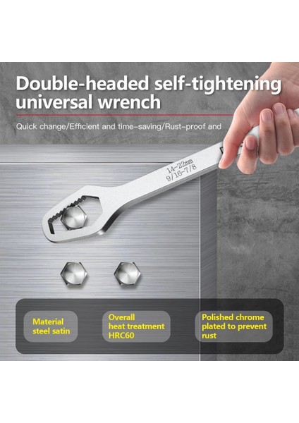 B 8-22MM Evrensel Torx Anahtarı Kendinden Sıkma Ayarlanabilir Gözlük Anahtarı Kurulu Çift Kafalı Torx Anahtarı El Aletleri Fabrika Için (Yurt Dışından) fırsatları