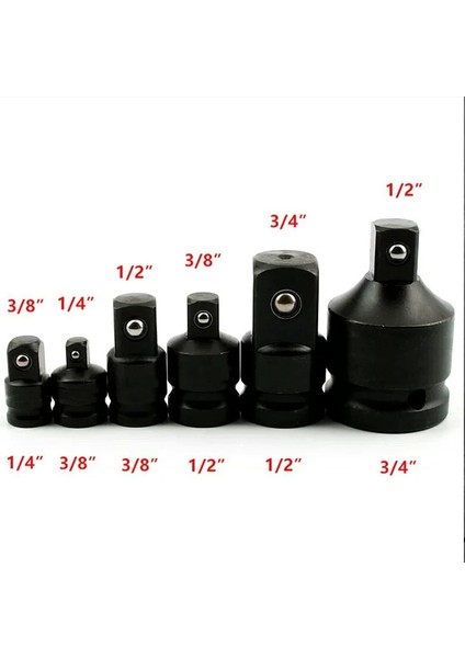 12TO38 Soket Dönüştürücü Adaptör Redüktör Seti 1/2 Ila 3/8 3/8 Ila 1/4 3/4 Ila 1/2 Darbe Soket Adaptörü Araba Bisiklet Için Garaj Tamir Aracı (Yurt Dışından)