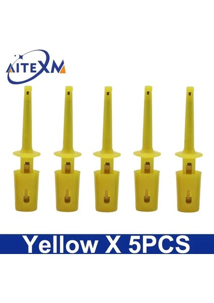 Kırmızı x 5 Adet 5 Adet Mini Tek Test Kanca Klip Test Probu Elektronik Test Için Ic Kapmak Büyük Yuvarlak Timsah Klip Kanca Testi Klip (Yurt Dışından) indirimleri