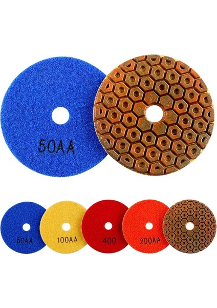 50 1 Adet 4 Inç Islak Elmas Parlatma Pedleri 100MM Elmas Bakır Metal Bond Parlatma Pedi Granit Taş Beton Için Güç Aracı Parçası (Yurt Dışından) modelleri