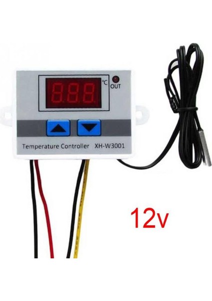 12V XH-W3001 10A Dijital Sıcaklık Kontrol Cihazı 12V, 24V, 220V Kaliteli Termal Regülatör LCD Ekranlı Termokupl Termostatı (Yurt Dışından)