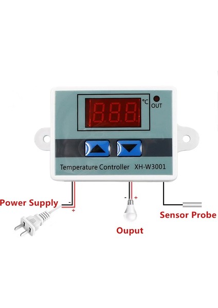 12V XH-W3001 10A Dijital Sıcaklık Kontrol Cihazı 12V, 24V, 220V Kaliteli Termal Regülatör LCD Ekranlı Termokupl Termostatı (Yurt Dışından) modelleri