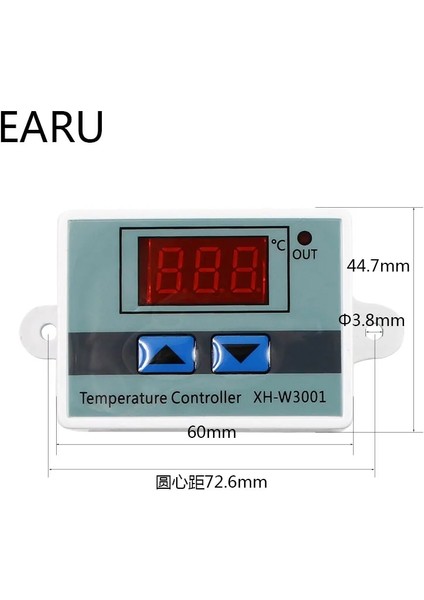 12V XH-W3001 10A Dijital Sıcaklık Kontrol Cihazı 12V, 24V, 220V Kaliteli Termal Regülatör LCD Ekranlı Termokupl Termostatı (Yurt Dışından) fırsatları