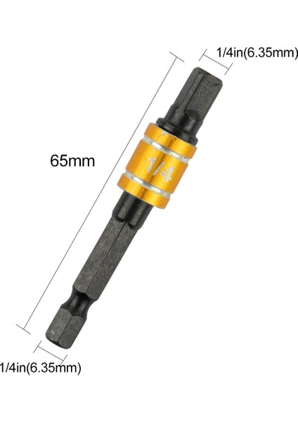 Balck 1-2 1 Adet 1/4 "3/8" 1/2 "anahtarı Soket Adaptörü Darbeli Sürücü Wirh Hex Shank Kare Soket Matkap Uçları Bar Uzatma El Aletleri (Yurt Dışından)