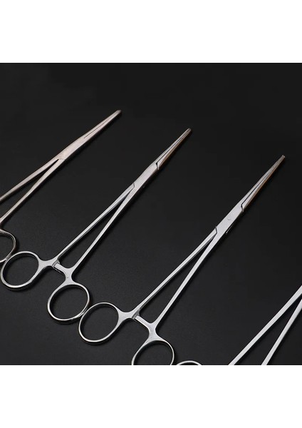 18 cm Düz Kavisli/düz Paslanmaz Çelik Bükülmüş Burun Balıkçılık Kilitleme Dirsek Makas Pense Hemostatik Forseps Pet Saç Havlu Kelepçe Pense (Yurt Dışından)