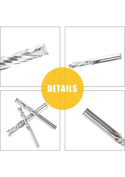4X17X45MM 1 Adet 3.175/4/5/6/8/10MM Iki Flüt Yukarı ve Aşağı Kesim Spiral Karbür Değirmen Kesiciler Sıkıştırma Ahşap Pvc Parmak Freze Kesici Uçları (Yurt Dışından) modelleri