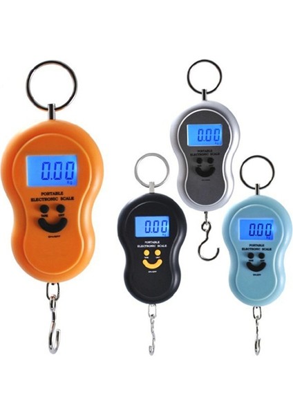Turuncu Mini 50KG/10G Taşınabilir LCD Ekran Bagaj Balıkçılık Kanca Elektronik Ağırlık Dijital Ölçekli Cep Tartı Asılı Ölçek (Yurt Dışından) fiyatları
