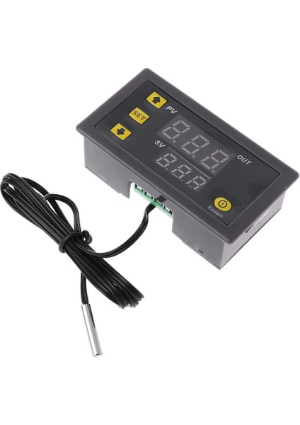 W3230 24V Dijital Ekranlı Termostat W3230, Problu ve LCD LED Ekranlı, Sıcaklık Kontrol Anahtarı Minyatür Sıcaklık Kontrol Panosu (Yurt Dışından) fiyatları