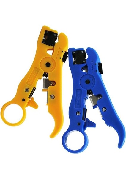 Gri Çok Fonksiyonlu Elektrikli Sıyırma Bıçağı Pense Araçları Koaksiyel Kablo Tel Pense Kesici Çizgili Utp/stp RG59 Rg6 Rg7 RG11 (Yurt Dışından) modelleri