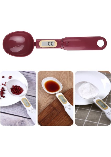 Derin Yeşil 500G/0.1G Taşınabilir LCD Dijital Mutfak Terazisi Ölçüm Kaşığı Gram Elektronik Kaşık Ağırlık Volumn Gıda Ölçeği Yeni Yüksek Kalite (Yurt Dışından) indirimleri