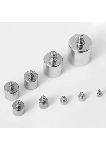 17 Adet Krom Kaplama Takı Ölçeği 10MG-100G Doğru Gram Kalibrasyon Ağırlıkları (Yurt Dışından)