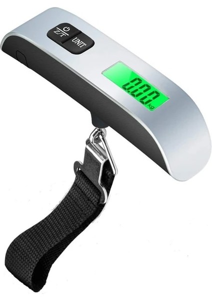 B 50KG Şerit Taşınabilir Terazi Dijital LCD Ekran 110LB/50KG Elektronik Bagaj Asılı Bavul Seyahat Ağırlığı Bagaj Çantası Ağırlık Dengesi Aracı (Yurt Dışından)