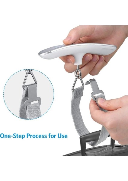 B 50KG Şerit Taşınabilir Terazi Dijital LCD Ekran 110LB/50KG Elektronik Bagaj Asılı Bavul Seyahat Ağırlığı Bagaj Çantası Ağırlık Dengesi Aracı (Yurt Dışından) fiyatları