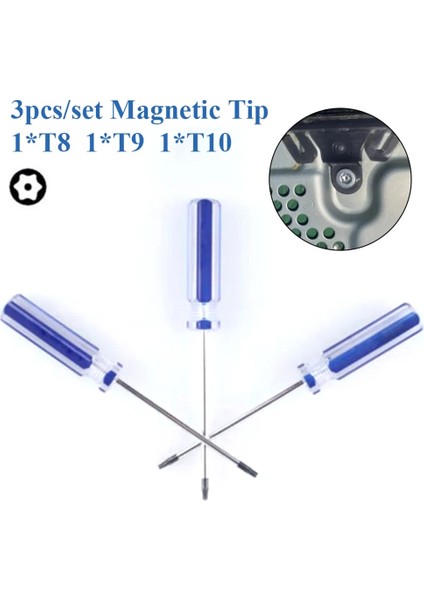 T8 1/3 Adet Kurcalamaya Dayanıklı Güvenlik Torx T8 T9 T10 Tornavida Konsolu Için 360 Kablolu ve Kablosuz Denetleyici Ps3 (Yurt Dışından) indirimleri